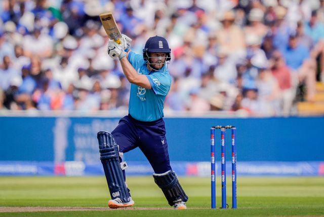 Ben Duckett of England hits a four during the 1st Metro Bank ODI match England vs India at Edgbaston, Birmingham, United Kingdom on 14 July 2026

(Photo by Maynard Manyowa/News Images)