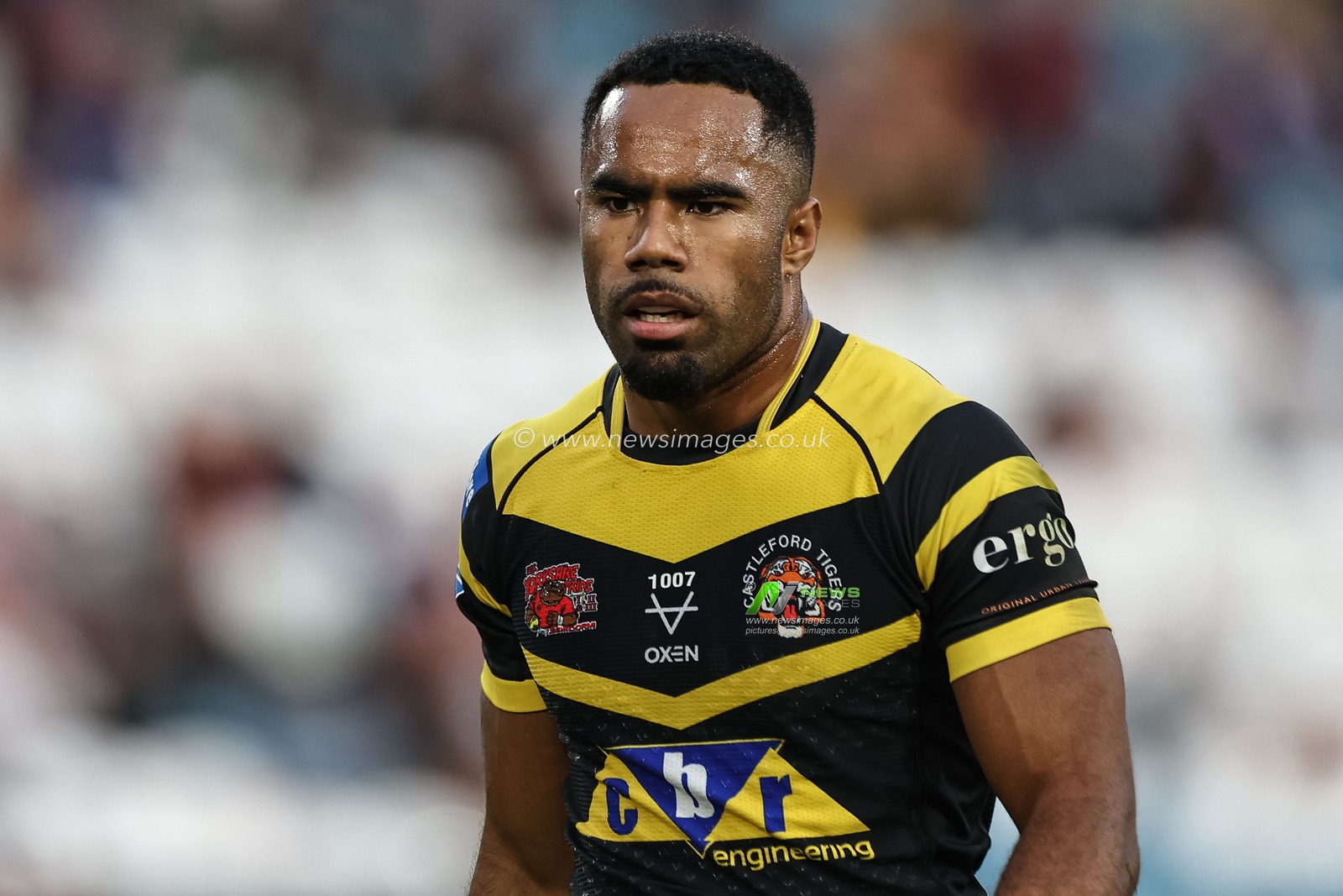 Jason Qareqare of Castleford Tigers during the Magic Weekend match Huddersfield Giants vs Castleford Tigers at Elland Road, Leeds, United Kingdom, 18th August 2024

(Photo by Mark Cosgrove/News Images)