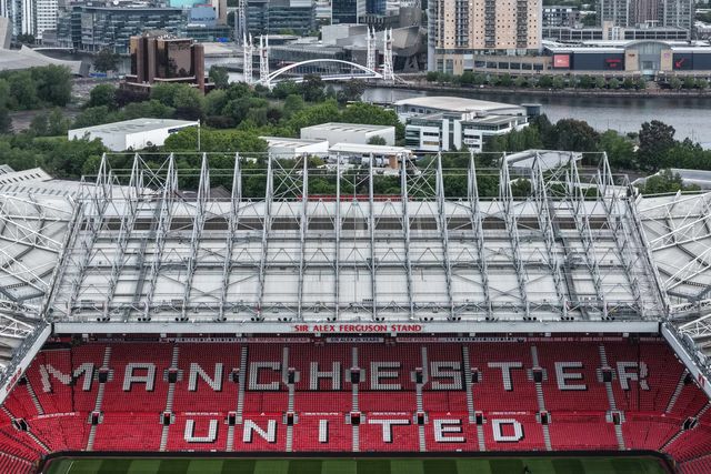 An aerial view of Old Trafford during the Premier League match Manchester United vs Nottingham Forest at Old Trafford, Manchester, United Kingdom on 17 May 2026

(Photo by Mark Cosgrove/News Images)