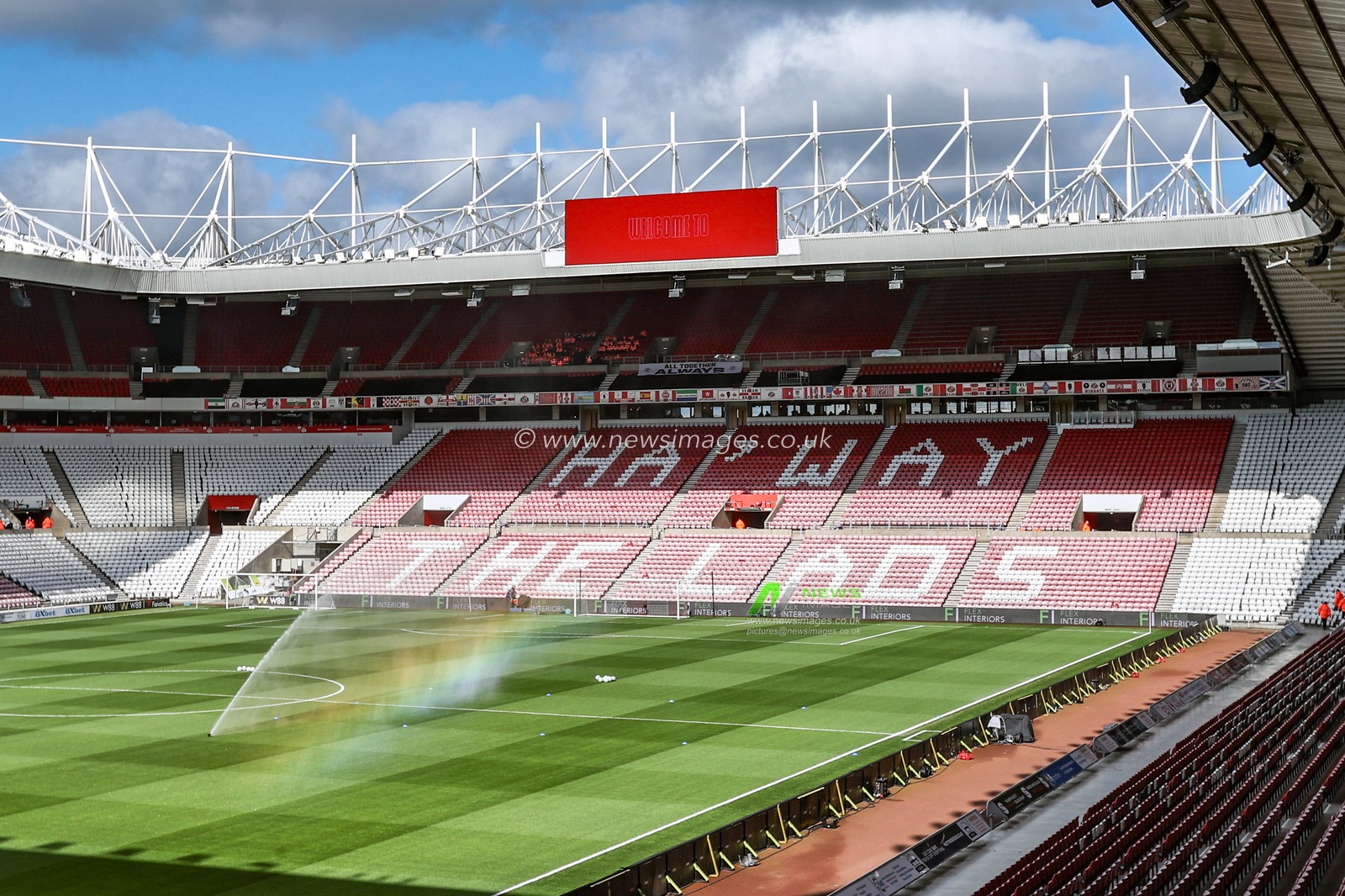 A general view of Stadium of Light ahead of the Premier League match Sunderland vs Tottenham Hotspur at Stadium Of Light, Sunderland, United Kingdom on 12 April 2026

(Photo by Alfie Cosgrove/News Images)