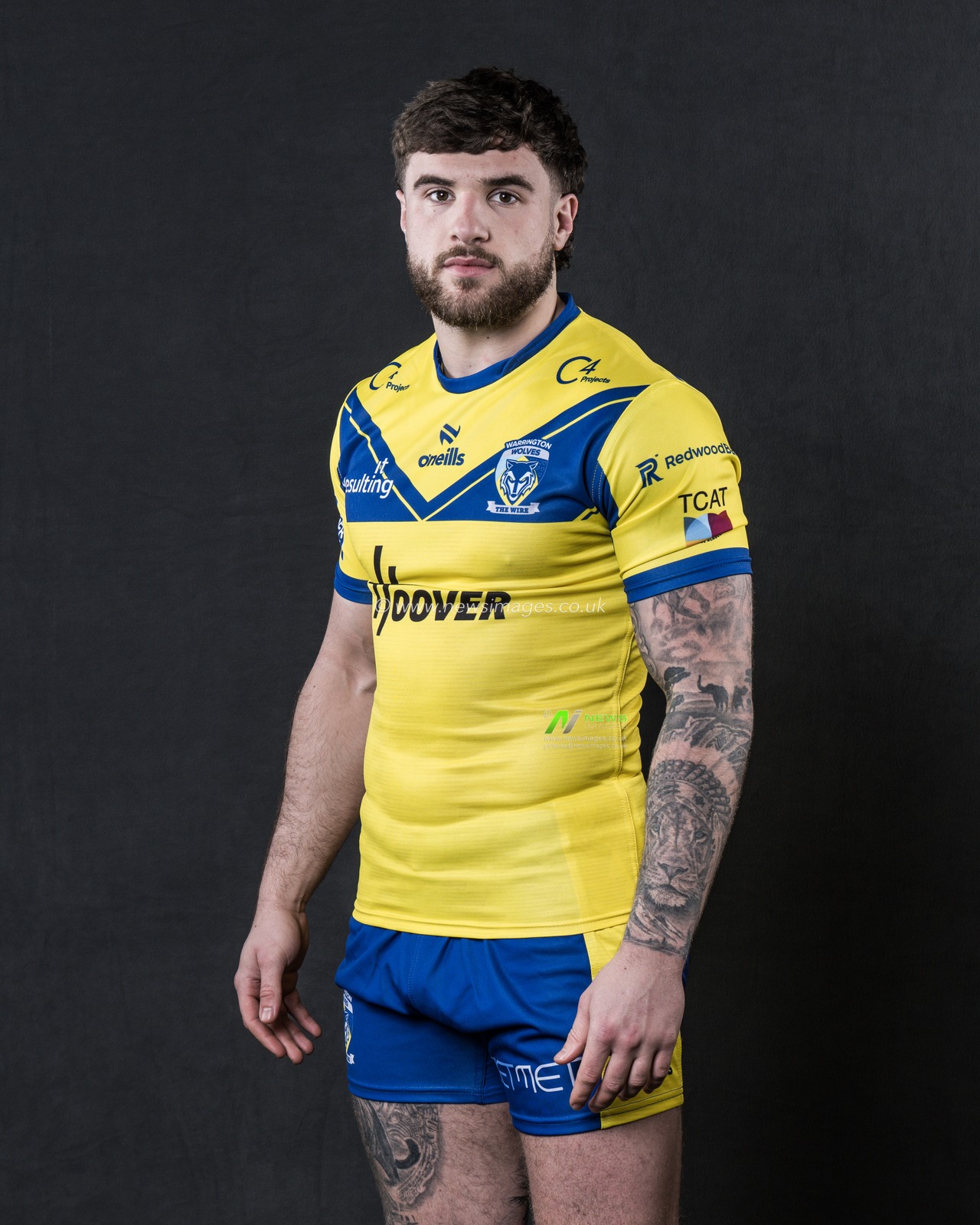 Connor Wrench in the Home kit during the Warrington Wolves Team media day at Warrington wolves training centre, Warrington, United Kingdom, 16th January 2025

(Photo by Craig Thomas/News Images)