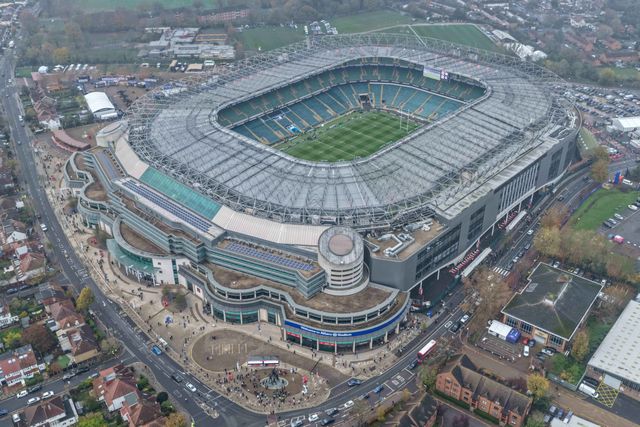 An aerial view of The Allianz Stadium during the Quilter Nations Series 2025 match England vs New Zealand at Allianz Stadium, Twickenham, United Kingdom, 15th November 2025

(Photo by Mark Cosgrove/News Images)

*** GER AUT SUI OUT ***