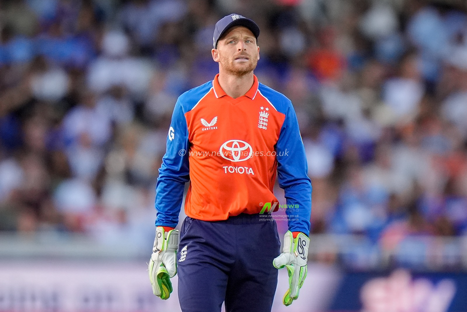 Jod Buttler of England during the Third Vitality T20 International match England vs India at Trent Bridge, Nottingham, United Kingdom on 07 July 2026

(Photo by Maynard Manyowa/News Images)