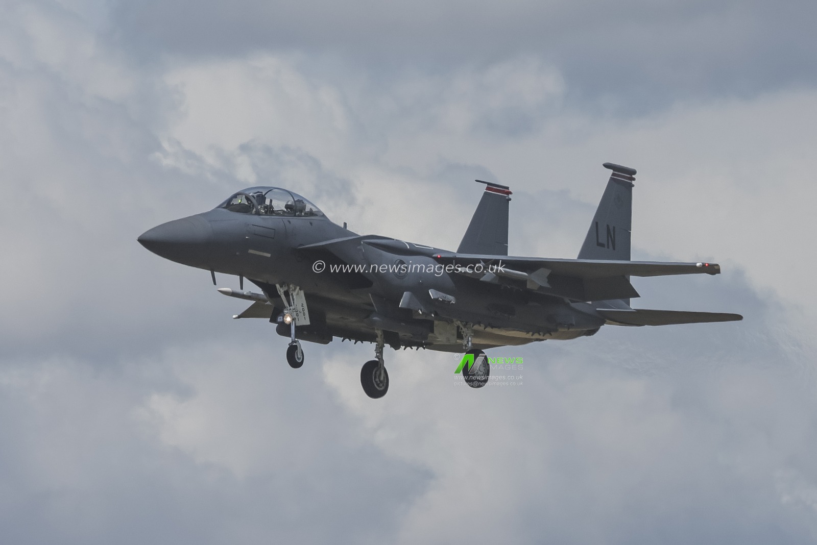United States Air Force McDonnell Douglas, F-15 Eagle land at RAF Lakenheath, Lakenheath, United Kingdom, 26th June 2025

(Photo by Mark Cosgrove/News Images)