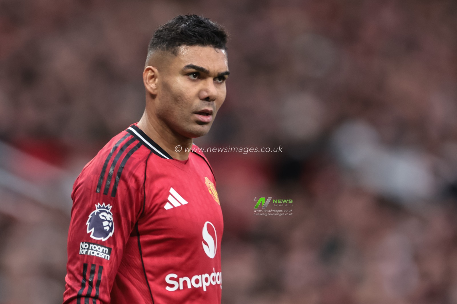 Casemiro of Manchester United during the Premier League match Manchester United vs Fulham at Old Trafford, Manchester, United Kingdom, 1st February 2026

(Photo by Mark Cosgrove/News Images)
