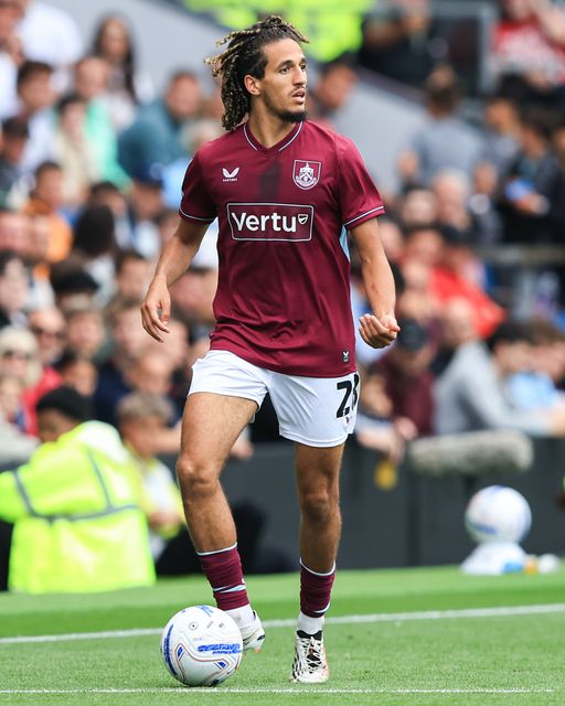 Hannibal Mejbri of Burnley during the Sky Bet Championship match Burnley vs West Ham United at Turf Moor, Burnley, United Kingdom on 16 August 2026

(Photo by Jorge Horsted/News Images)