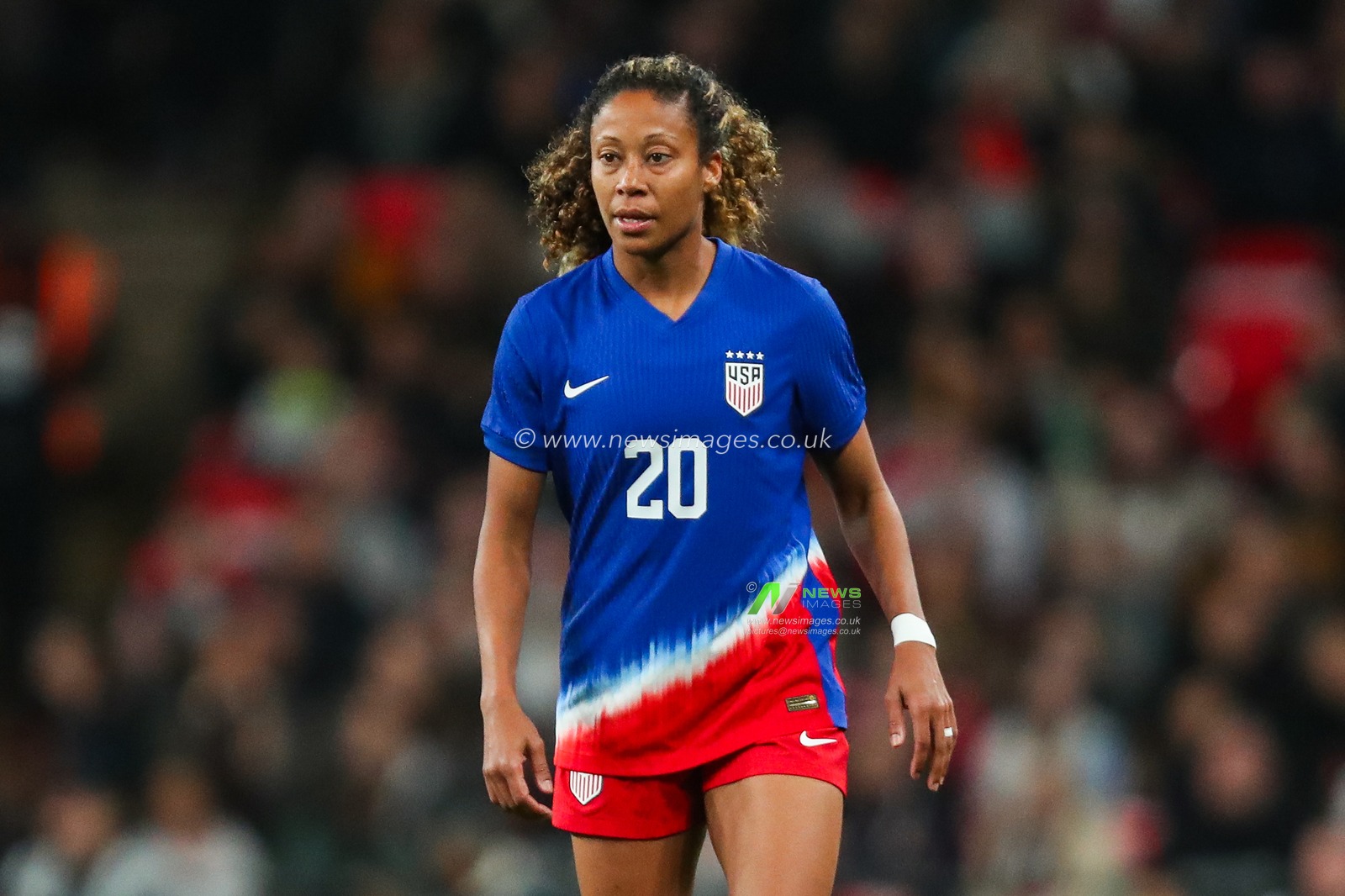 Casey Krueger of United States looks on during the Women's International Friendly match England vs United States at Wembley Stadium, London, United Kingdom, 30th November 2024

(Photo by Izzy Poles/News Images)