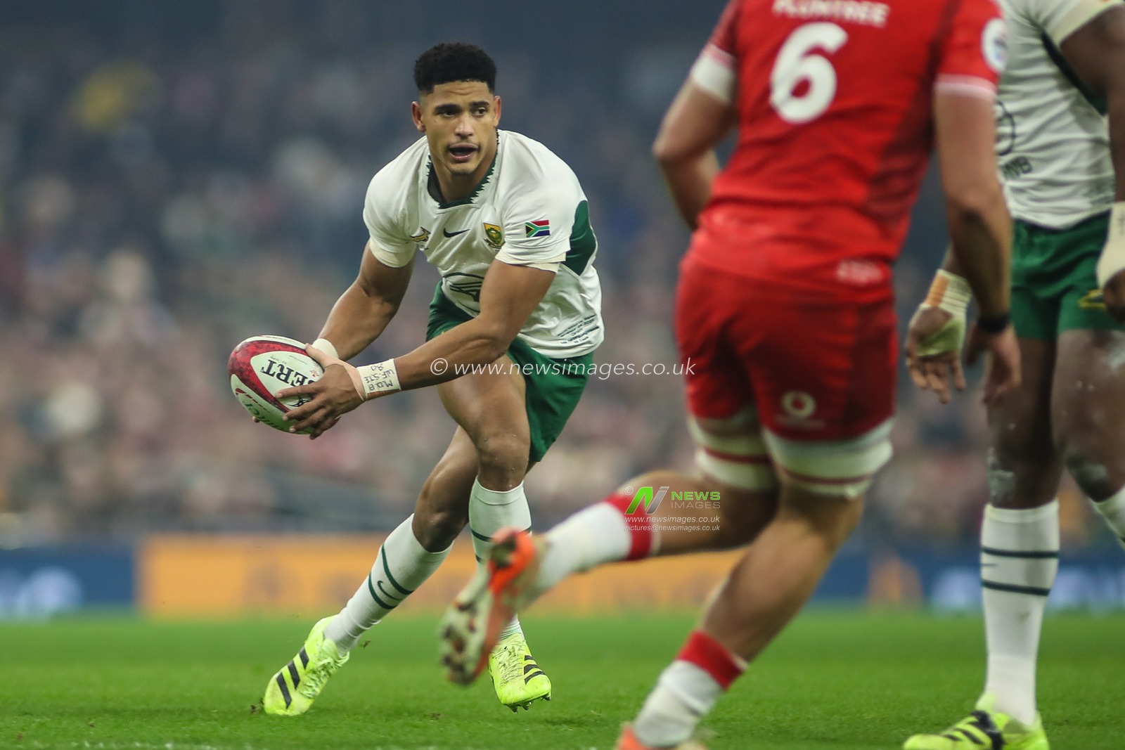 Sacha Feinberg-Mngomezulu of South Africa during the Quilter Nations Series 2025 match Wales vs South Africa at Principality Stadium, Cardiff, United Kingdom, 29th November 2025

(Photo by Andrew Lewis/News Images)

*** GER AUT SUI OUT ***