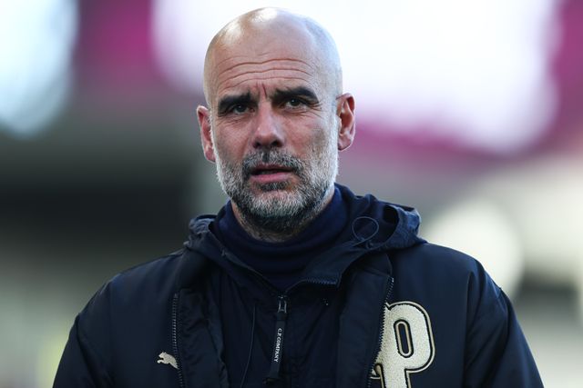 Josep Guardiola manager of Manchester City arrives ahead of the Premier League match Burnley vs Manchester City at Turf Moor, Burnley, United Kingdom on 22 April 2026

(Photo by Jorge Horsted/News Images)