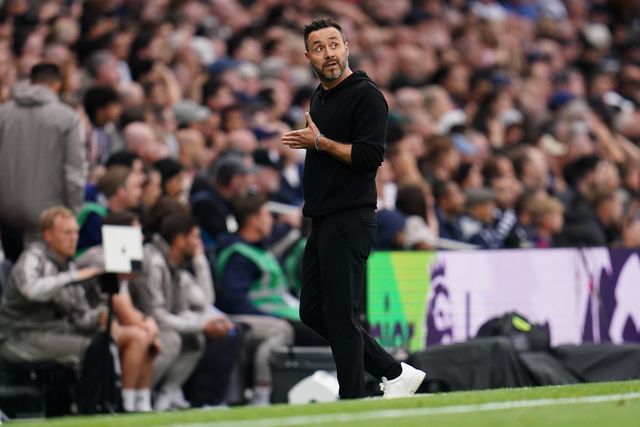 Roberto De Zerbi manager of Tottenham Hotspur during the Premier League match Tottenham Hotspur vs Newcastle Untied at Tottenham Hotspur Stadium, London, United Kingdom on 29 August 2026

(Photo by Harvey Murphy/News Images)