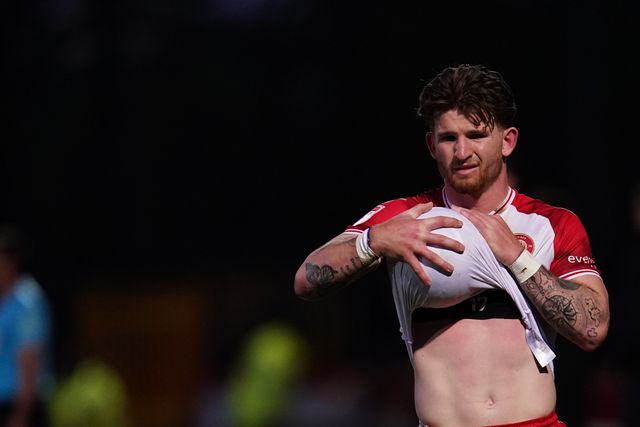 Jasper Pattenden of Stevenage during the Sky Bet League One match Stevenage vs Barnsley at Lamex Stadium, Stevenage, United Kingdom on 21st April 2026

(Photo by Harvey Murphy/News Images)