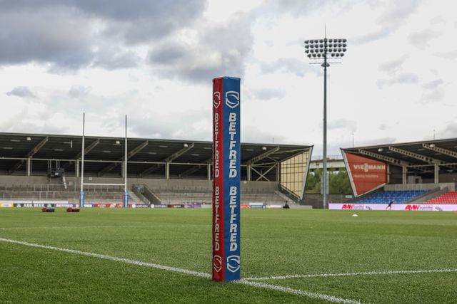 A general view of the Salford Community Stadium during the Betfred Super League Round 20 Salford Red Devils vs Hull KR at Salford Community Stadium, Eccles, United Kingdom, 31st July 2025

(Photo by Mark Cosgrove/News Images)