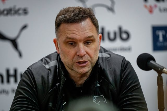 John Eustace manager of Derby County speaks in the manager post-match press conference during the Sky Bet Championship match Derby County vs West Bromwich Albion at Pride Park Stadium, Derby, United Kingdom on 23 January 2026

(Photo by Maynard Manyowa/News Images)