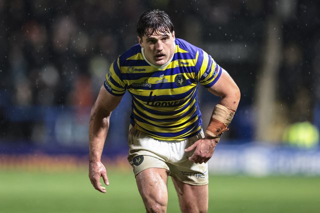 Max Wood of Warrington Wolves during the Pre Season match Warrington Wolves vs Leigh Leopards at Halliwell Jones Stadium, Warrington, United Kingdom, 30th January 2026

(Photo by Mark Cosgrove/News Images)