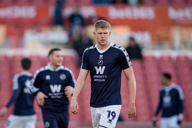 Josh Coburn of Millwall in the pregame warmup session  during the Sky Bet Championship match Stoke City vs Millwall at Bet365 Stadium, Stoke On Trent, United Kingdom on 21 April 2026

(Photo by Maynard Manyowa/News Images)