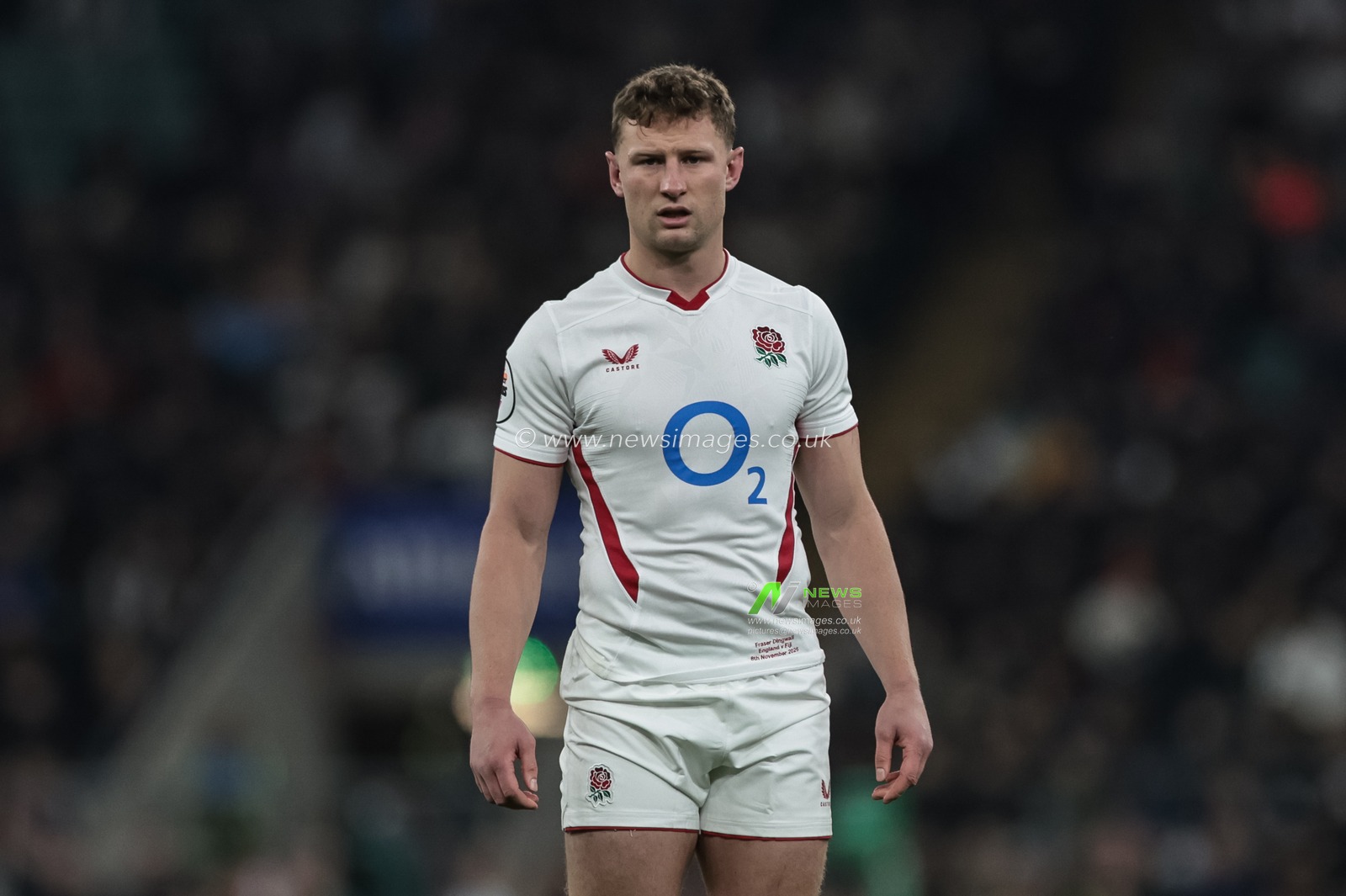 Fraser Dingwall of England during the Quilter Nations Series 2025 match England vs Fiji at Allianz Stadium, Twickenham, United Kingdom, 8th November 2025

(Photo by Mark Cosgrove/News Images)

*** GER AUT SUI OUT ***