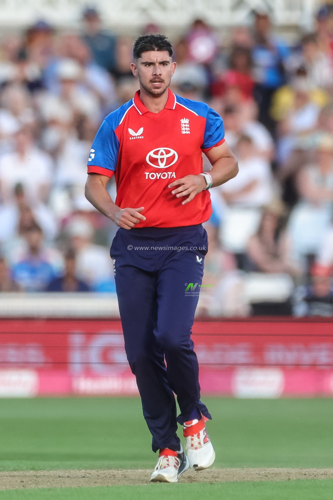 Josh Tongue of England during the Third Vitality T20 International match England vs India at Trent Bridge, Nottingham, United Kingdom on 07 July 2026

(Photo by Mark Cosgrove/News Images)