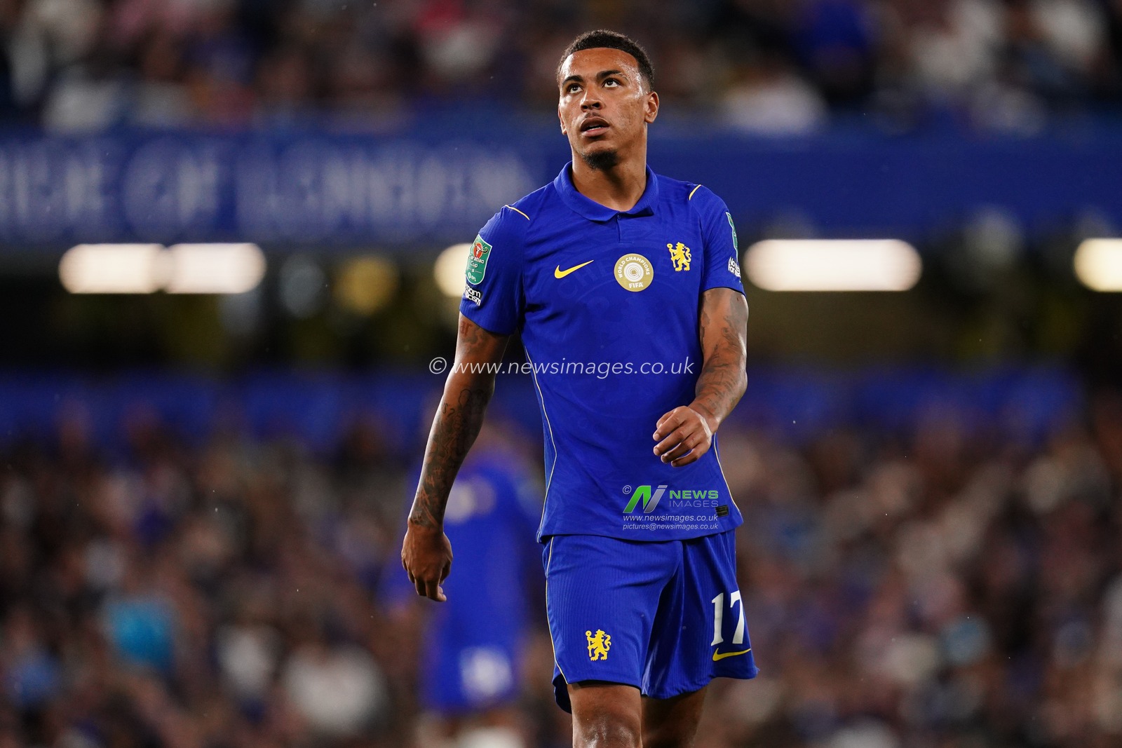 Morgan Rogers of Chelsea during the Carabao Cup round 2 match Chelsea vs Luton Town at Stamford Bridge, London, United Kingdom on 27 August 2026

(Photo by Harvey Murphy/News Images)
