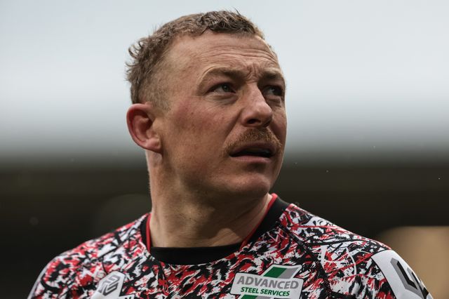Josh Charnley of Leigh Leopards during the Betfred Super League round 11 match Leigh Leopards vs Hull KR at Leigh Sports Village, Leigh, United Kingdom on 16 May 2026

(Photo by Mark Cosgrove/News Images)