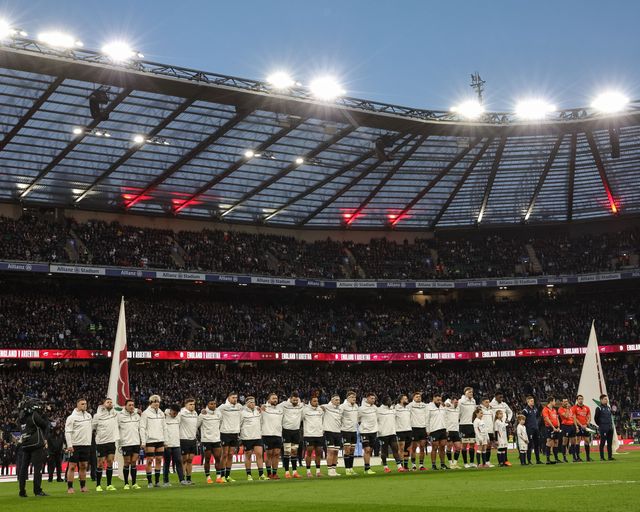 England tam lineup during the Quilter Nations Series 2025 match England vs Argentina at Allianz Stadium, Twickenham, United Kingdom, 23rd November 2025

(Photo by Mark Cosgrove/News Images)

*** GER AUT SUI OUT ***
