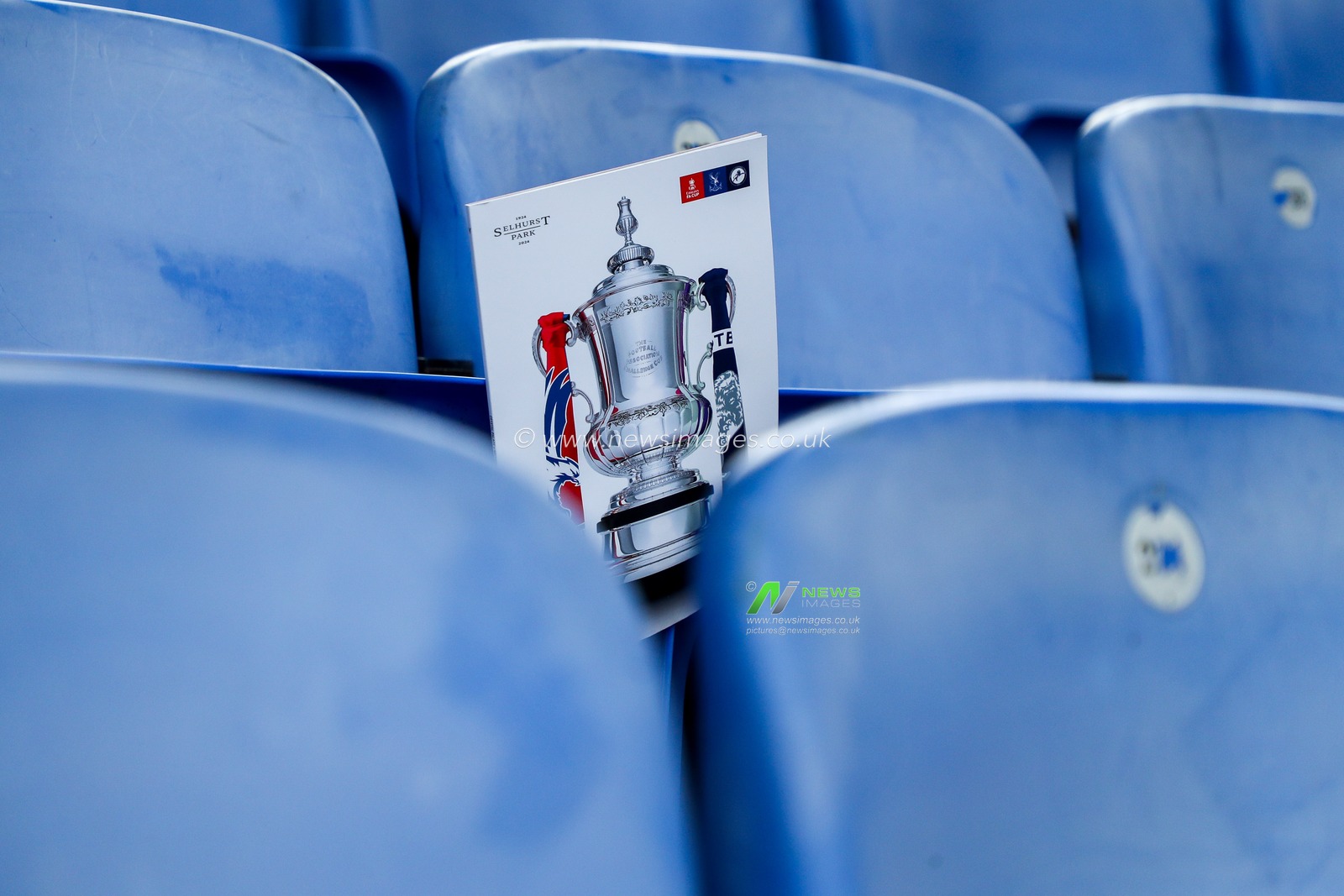 The Emirates FA Cup features on the front of the match day programme prior to Emirates FA Cup 5th Round match Crystal Palace vs Millwall at Selhurst Park, London, United Kingdom, 1st March 2025

(Photo by Izzy Poles/News Images)