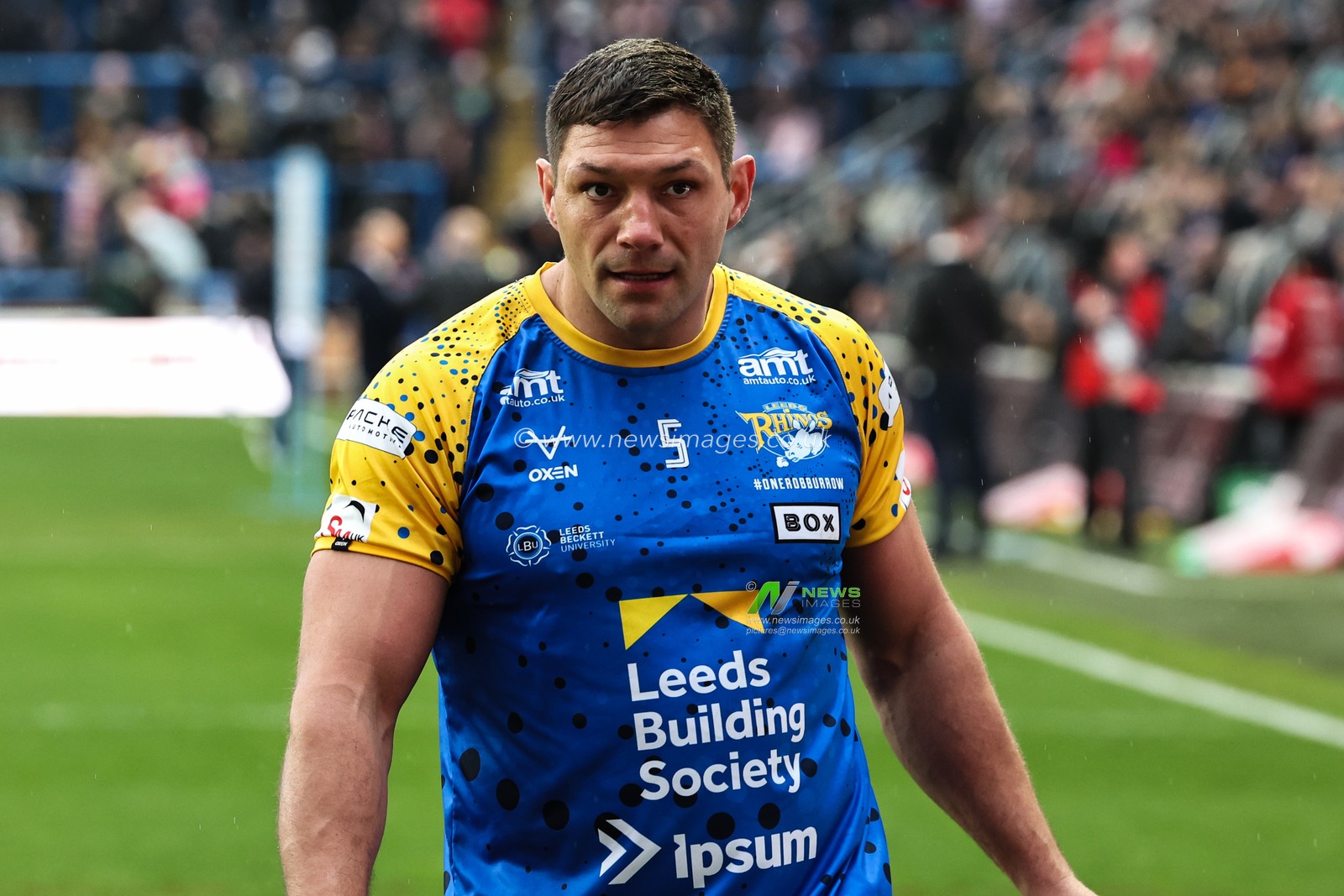 Ryan Hall of Leeds Rhinos during the pre-game warm up ahead of the Betfred Super League Round 5 match Leeds Rhinos vs Wigan Warriors at Headingley Stadium, Leeds, United Kingdom, 22nd March 2025

(Photo by Mark Cosgrove/News Images)