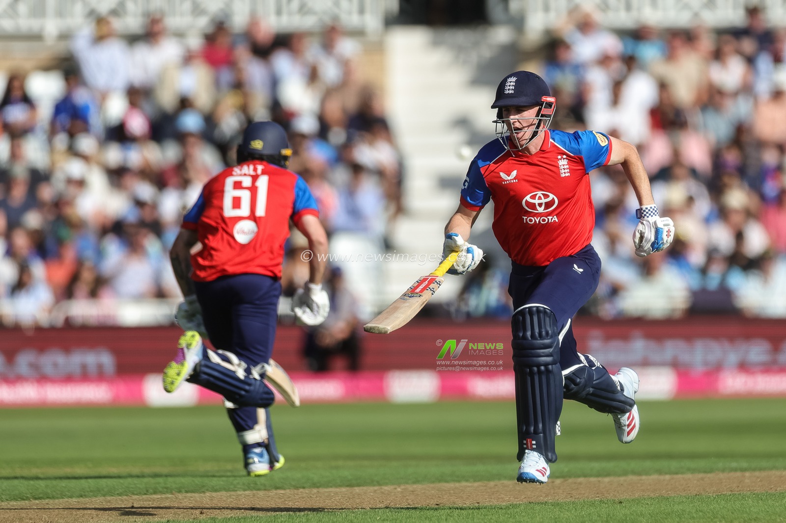 England captain Harry Brook makes two runs during the Third Vitality T20 International match England vs India at Trent Bridge, Nottingham, United Kingdom on 07 July 2026

(Photo by Mark Cosgrove/News Images)