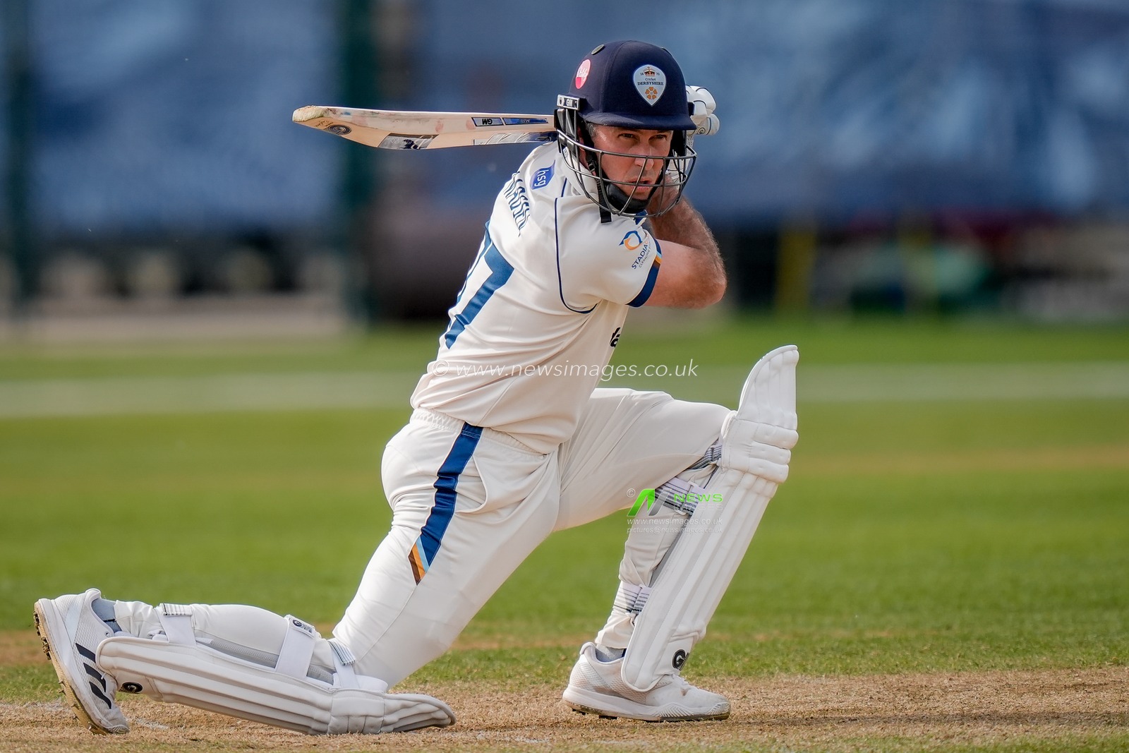 Wayne Madsen batting during the County Championship Division Two Derbyshire v Gloucestershire at The Central Co-Op County Ground, Derby, United Kingdom on 26 April 2026

(Photo by Maynard Manyowa/News Images)