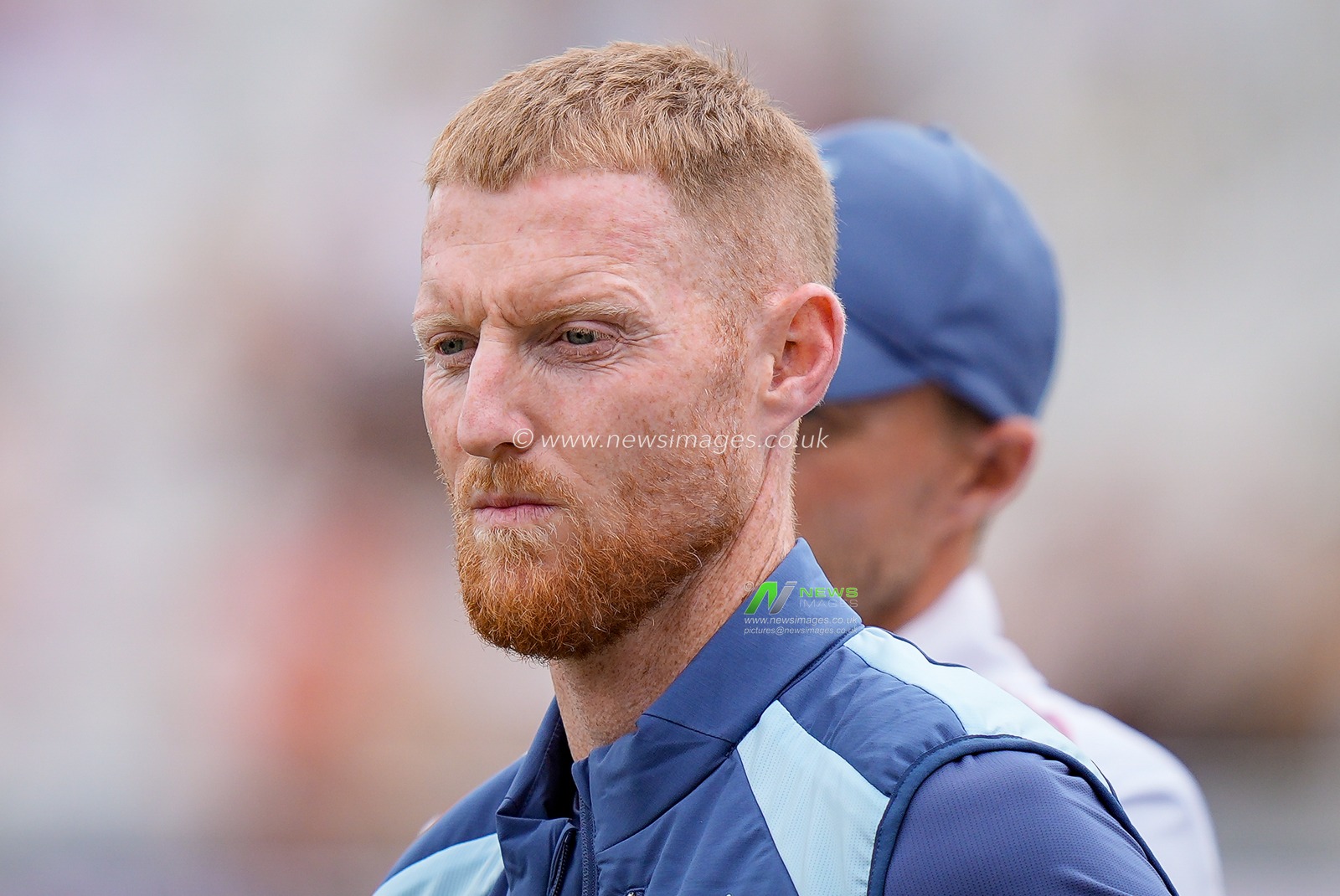 England captain Ben Stokes during the post match presentations during the 3rd Rothesay Test Match Day 5 match England vs New Zealand at Trent Bridge, Nottingham, United Kingdom on 29 June 2026

(Photo by Maynard Manyowa/News Images)