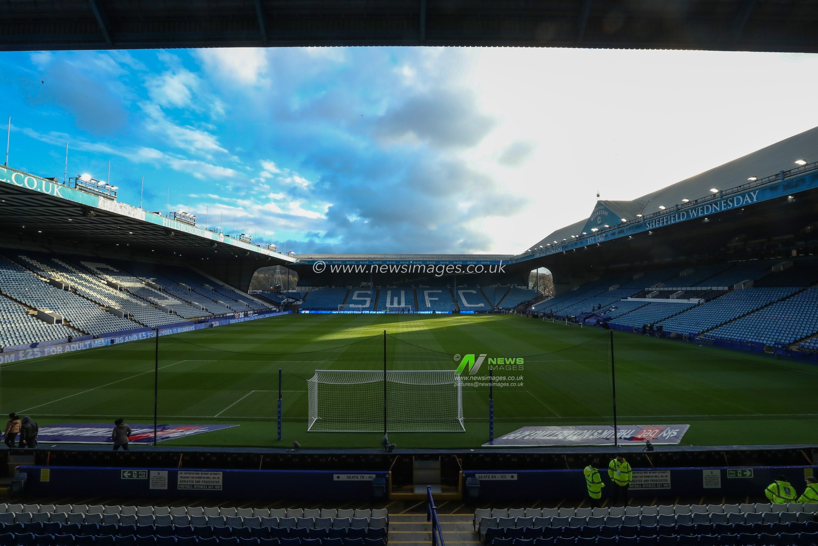 General view of Hillsborough stadium ahead of the Sky Bet Championship match Sheffield Wednesday vs Sheffield United at Hillsborough, Sheffield, United Kingdom, 23rd November 2025

(Photo by Jorge Horsted/News Images)

*** GER AUT SUI OUT ***