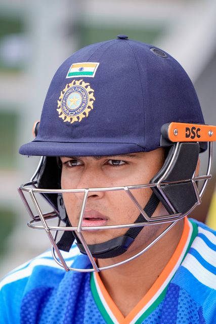 Vaibhav Sooryavanshi of India looks on before walking out to bat during the Second Vitality T20 International match England vs India at Old Trafford, Manchester, United Kingdom on 04 July 2026

(Photo by Maynard Manyowa/News Images)