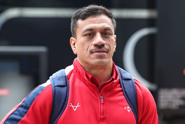 Sauaso Sue of Hull KR arrives during the Betfred Super League Round 4 match Huddersfield Giants vs Hull KR at Accu Stadium, Huddersfield, United Kingdom on 08 March 2026

(Photo by Mark Cosgrove/News Images)