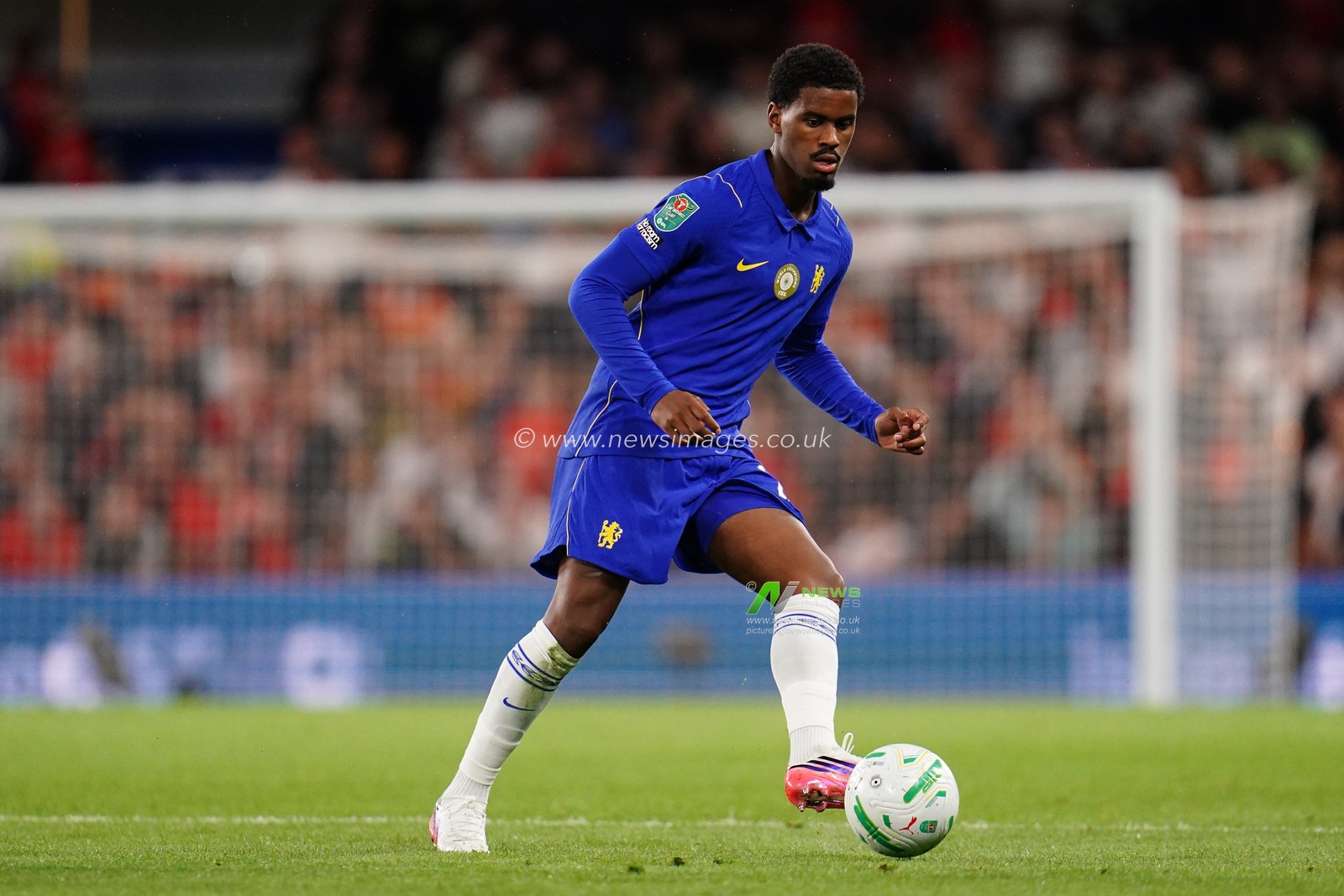Jorrel Hato of Chelsea during the Carabao Cup round 2 match Chelsea vs Luton Town at Stamford Bridge, London, United Kingdom on 27 August 2026

(Photo by Harvey Murphy/News Images)
