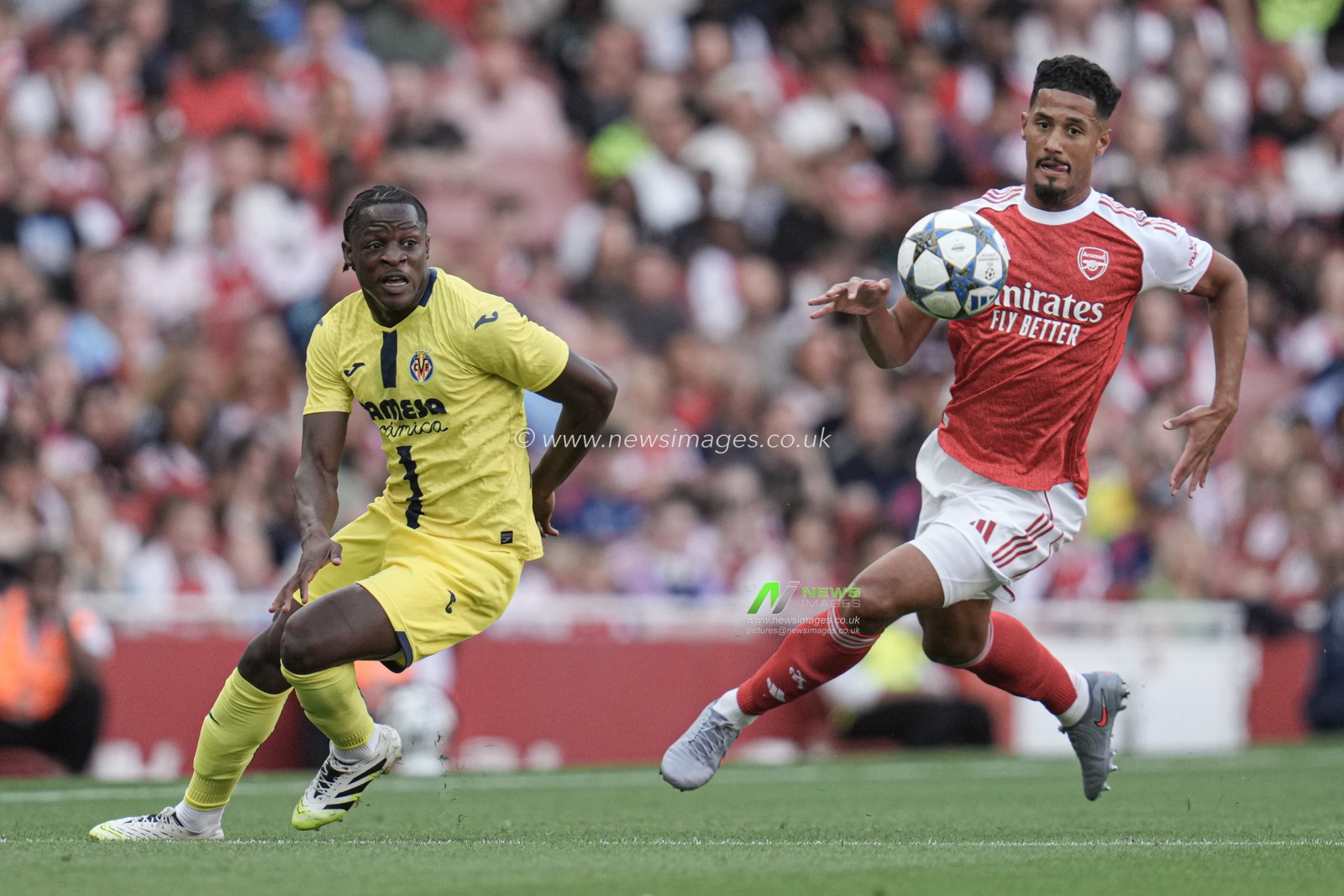 during the Pre-season friendly match Arsenal vs Villarreal at Emirates Stadium, London, United Kingdom, 6th August 2025

(Photo by Harvey Murphy/News Images)