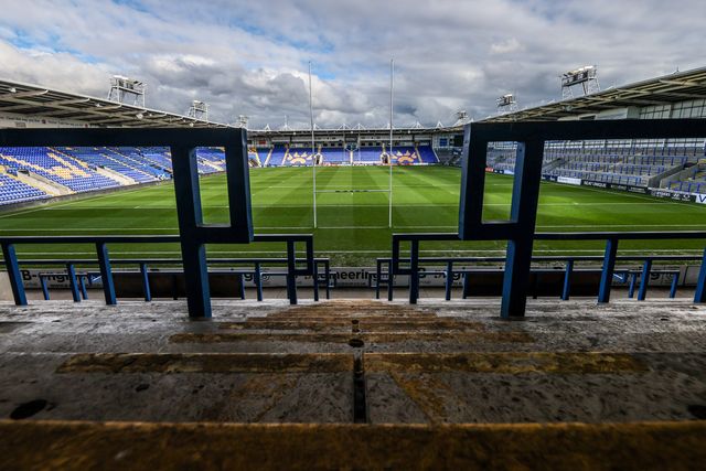 A general view of Halliwell Jones Stadium ahead of the Betfred Super League Round 3 match Warrington Wolves vs Wakefield Trinity at The Halliwell Jones Stadium, Warrington, United Kingdom on 28 February 2026

(Photo by Alfie Cosgrove/News Images)