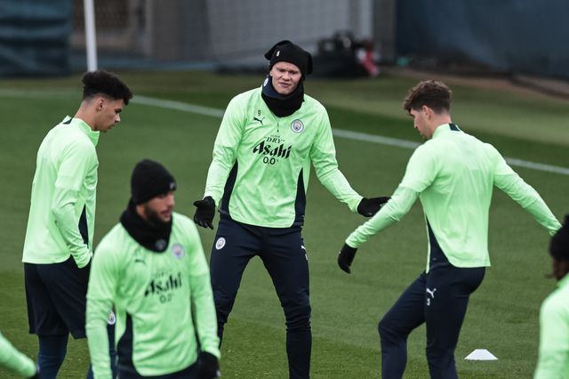 UEFA Champions League training session Matchday 5 of 8 Manchester City vs Bayer 04 Leverkusen