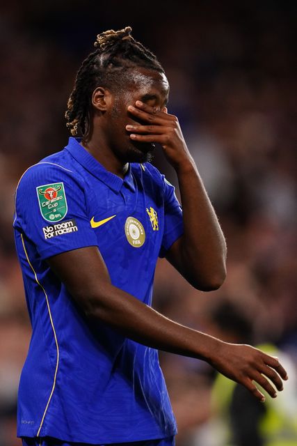 Jamie Gittens of Chelsea during the Carabao Cup round 2 match Chelsea vs Luton Town at Stamford Bridge, London, United Kingdom on 27 August 2026

(Photo by Harvey Murphy/News Images)