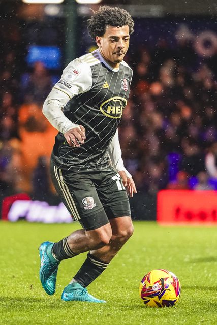 Exeter City Midfielder Caleb Watts during the Sky Bet League 1 match Stockport County vs Exeter City at Edgeley Park Stadium, Stockport, United Kingdom, 7th December 2024

(Photo by James Giblin/News Images)