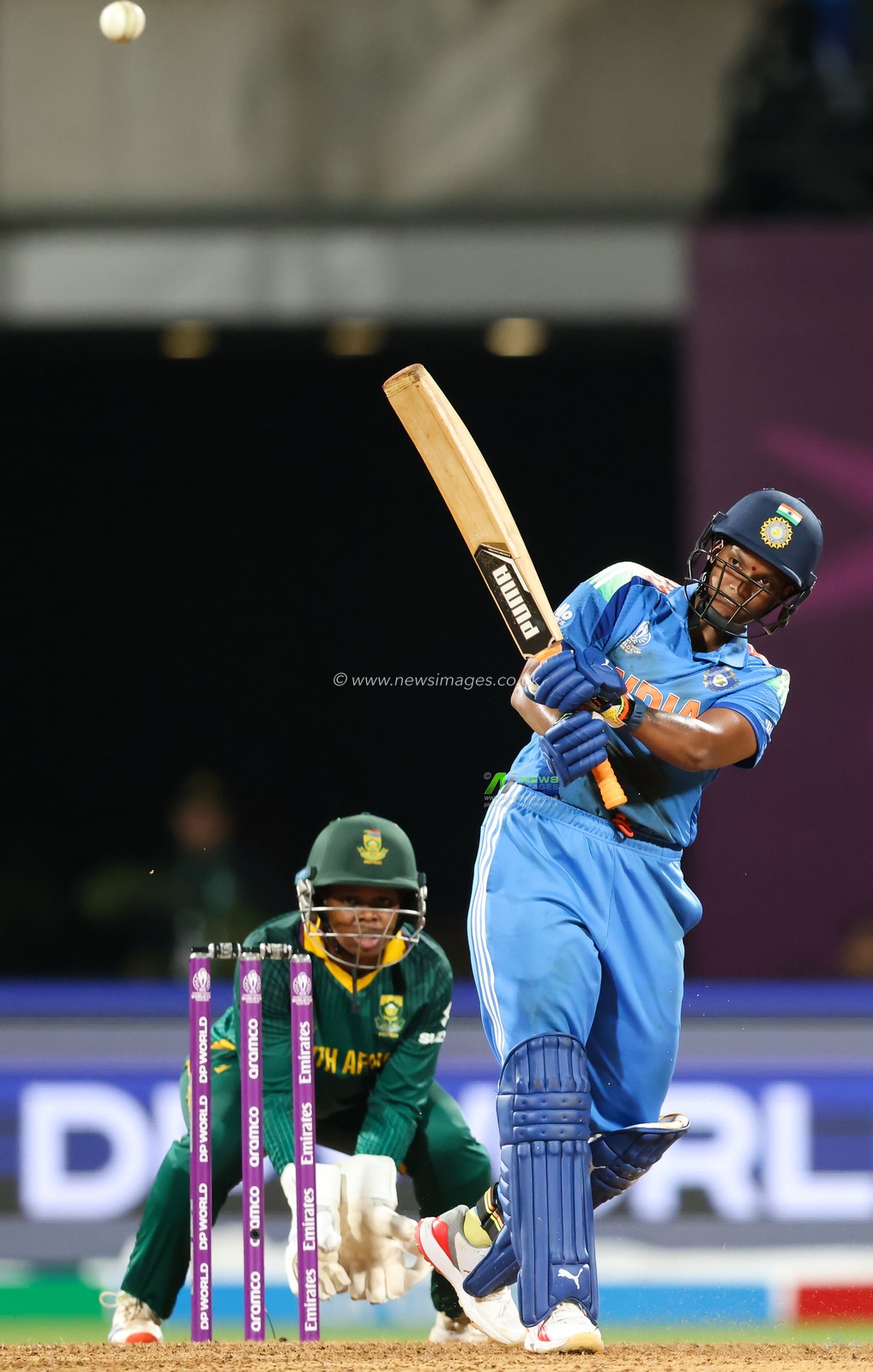 Depti Sharma of India during the ICC Women's ODI Cricket World Cup Final 2025 session India Women vs South Africa Women at Dr. D.Y. Patil Sports Academy, Navi Mumbai, India, 2nd November 2025

(Photo by Shubhajit Roy Karmakar/News Images)