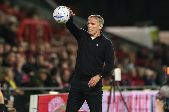 Phil Parkinson manager of Wrexham collects the ball during the Sky Bet Championship match Wrexham vs Birmingham City at The Racecourse Ground, Wrexham, United Kingdom on 28 August 2026

(Photo by Mark Cosgrove/News Images)