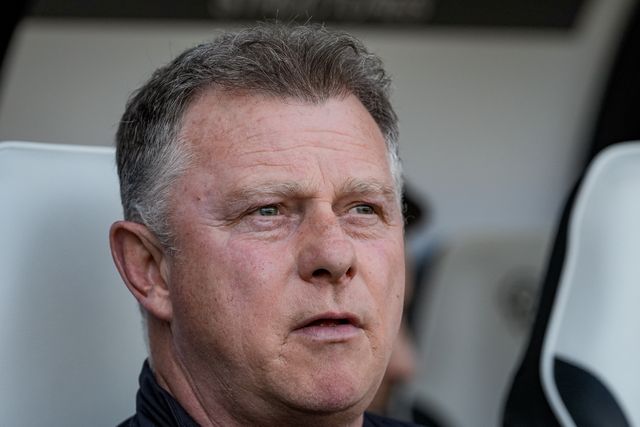 Mark Robins manager of Stoke City sits on the bench prior to kick off during the Sky Bet Championship match Derby County vs Stoke City at Pride Park Stadium, Derby, United Kingdom on 06 April 2026

(Photo by Maynard Manyowa/News Images)