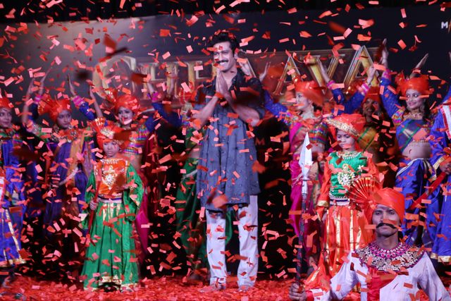 Bollywood actor Vicky Kaushal promoted his upcoming film Chhaava. Vicky played Maratha king Chatrapati Sambhaji Maharaj in the film, which is directed by Laxman Utekar and is slated for a February 14 release in Kolkata on February 7, 2025. Pictures by Debajyoti Chakraborty.(Photo: Debajyoti Chakraborty/News Images)