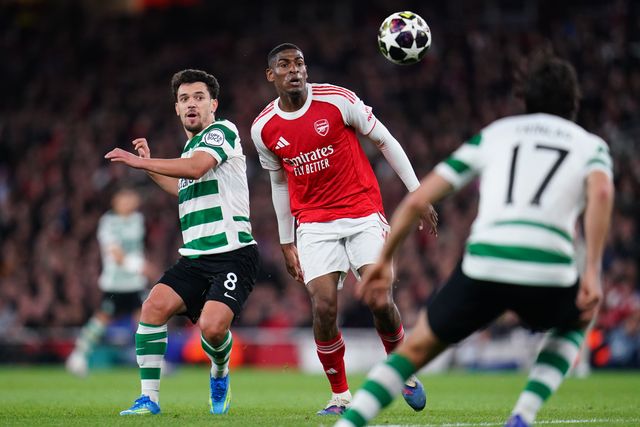 Sporting CP missed opportunity after Arsenal goalkeeper David Raya giveaway during the UEFA Champions League Quarter Finals match Arsenal vs Sporting CP at Arsenal stadium, London, United Kingdom on 15 April 2026

(Photo by Harvey Murphy/News Images)