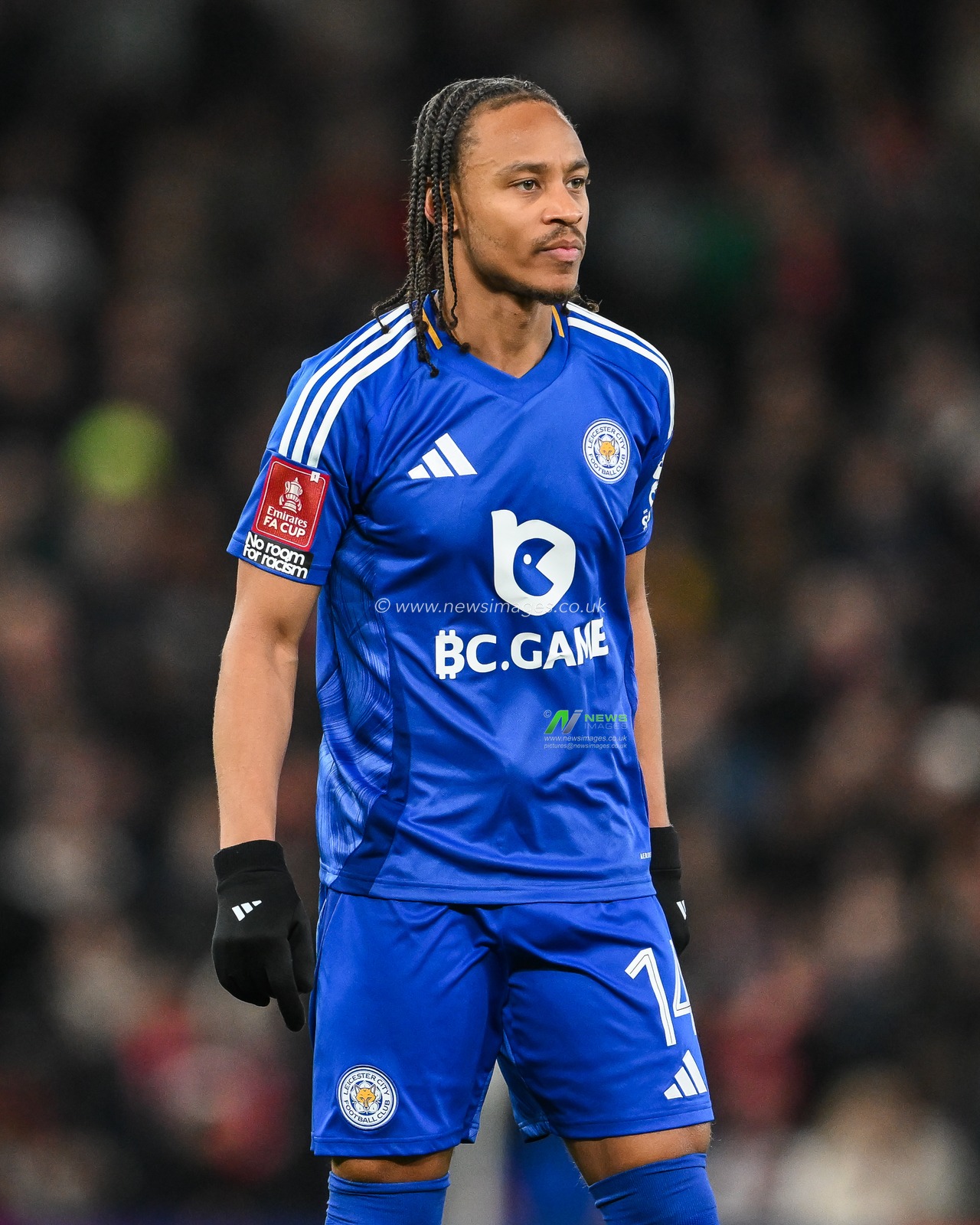 Bobby Decordova-Reid of Leicester City during the Emirates FA Cup Fourth Round match Manchester United vs Leicester City at Old Trafford, Manchester, United Kingdom, 7th February 2025

(Photo by Craig Thomas/News Images)