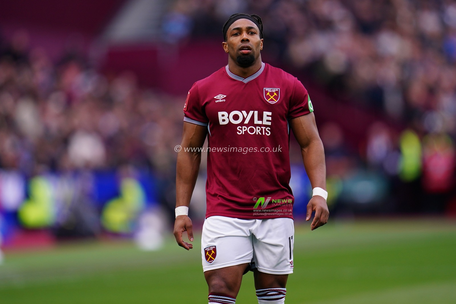Adama Traore of West Ham United during the Emirates FA Cup Quarter-Final match West Ham United vs Leeds United at London Stadium, London, United Kingdom on 04 April 2026

(Photo by Harvey Murphy/News Images)