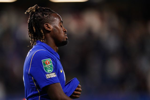 Jamie Gittens of Chelsea during the Carabao Cup round 2 match Chelsea vs Luton Town at Stamford Bridge, London, United Kingdom on 27 August 2026

(Photo by Harvey Murphy/News Images)