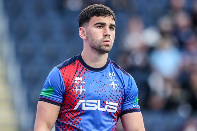 Jack Sinfield of Wakefield Trinity in the pre-game warm up during the Betfred Super League round 10 match Leeds Rhinos vs Wakefield Trinity at AMT Headingley Stadium, Leeds, United Kingdom on 01 May 2026

(Photo by Alfie Cosgrove/News Images)