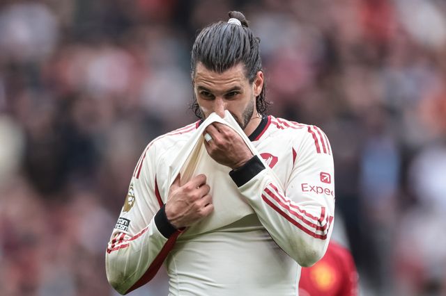 Dominik Szoboszlai of Liverpool wipes his nose during the Premier League match Manchester United vs Liverpool at Old Trafford, Manchester, United Kingdom on 03 May 2026

(Photo by Mark Cosgrove/News Images)