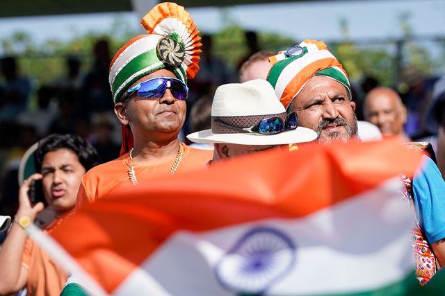 India fans in the stands during the 1st Metro Bank ODI match England vs India at Edgbaston, Birmingham, United Kingdom on 14 July 2026

(Photo by Maynard Manyowa/News Images)