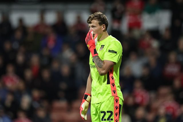 Wrexham goalkeeper Anthony Patterson during the Sky Bet Championship match Wrexham vs Birmingham City at The Racecourse Ground, Wrexham, United Kingdom on 28 August 2026

(Photo by Mark Cosgrove/News Images)
